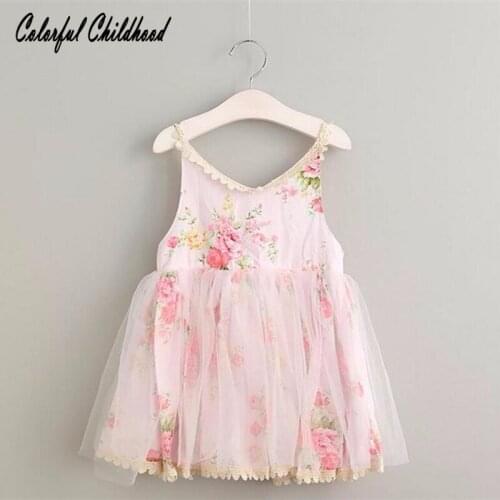 Dresses for Girls Summer Floral Clothes Princess Dresses Infant Vestdio Children Flower Dress Girls Kids Dresses 2-6Yrs