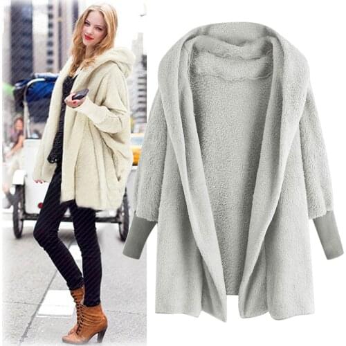 Casual 8 Colors Womens Coats Fashion Ladies Hooded Sweatshirt Coat Winter Warm Plush Pockets Cotton Coat Outwear coat women