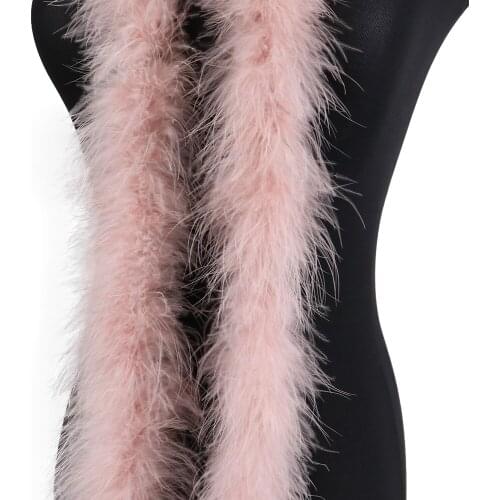 18Grams Natural Turkey Feathers Boa DIY Wedding Clothes Decoration Sewing Dress Accessories White Plumes Shawl For Crafts 2Meter