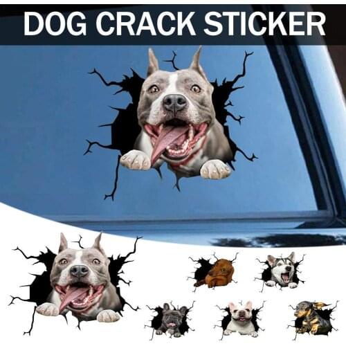 3D Self-adhesive Dog Sticker Decal German Shepherd Dog Car Sticker Waterproof Auto Decors on Bumper Rear Window Laptop Sticker
