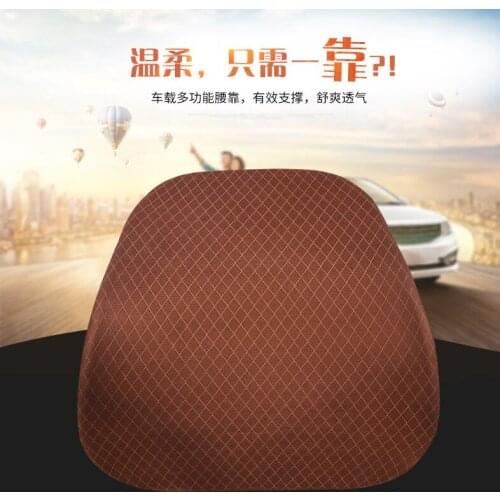 Car Seat Office Chair Massage Back Lumbar Support Mesh Ventilate Cushion Pad Black Mesh Back Lumbar Cushion for Car Driver
