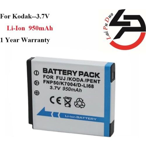 High Quality 1300mAh Brand New Replacement Battery For Kodak KLIC-7004 KLIC 7004 KLIC7004 K7004 NP-50 NP 50A D-LI68 D LI68 DLI68