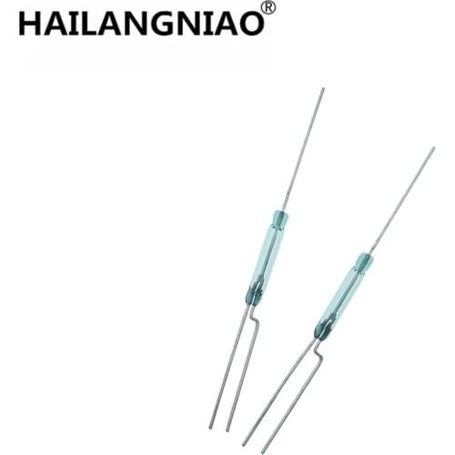 50 pcs Reed Switch 3 pin Magnetic Switch Normally Open and Normally Closed Conversion 2X14MM