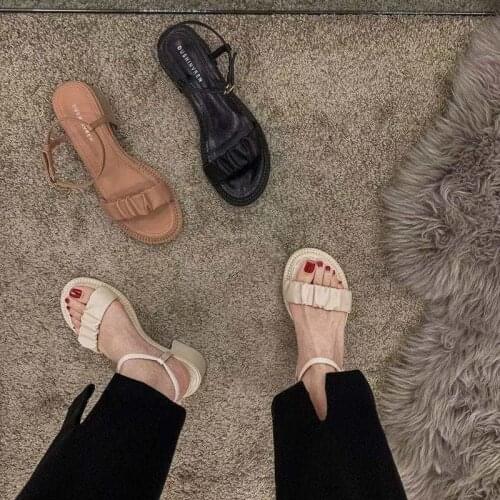 Shoes Women Slippers Sandals Sandals 2021 Summer New Heel Womens Sandales Femmes