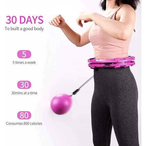 Droshipping Intelligent Counting Fitness Sport Ring Smart Sport Ring Adjustable Thin Waist Hoop Fitness Equipment Home Training