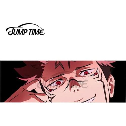 Jump Time 13 x4.4cm Jujutsu Kaisen Satoru Gojo Slap Waterproof Car Stickers Personality Creative Decal Bumper Windows Decoration