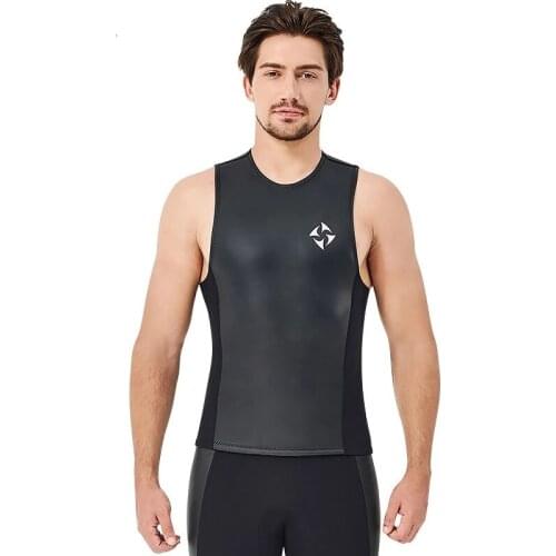 2mm Neoprene Leather vest Wetsuit skin Diving vest for men women Swimwear Waistcoat Snorkling Surfing sailing Sleeveless jacket