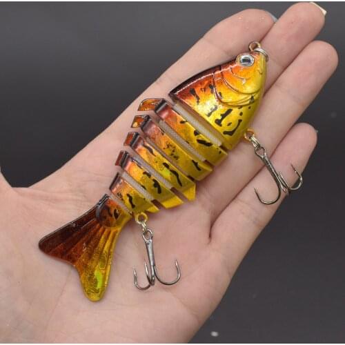 1PCS 15.6g-10cm Sinking 7 Segment Fish Fishing Lures Hard Bait Wobblers Swimbait Artificial Lures Fishing Tackle