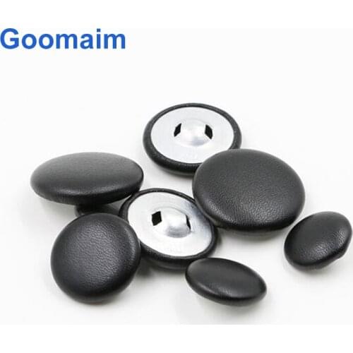 100pcs fashion natural color cloth leather buttons for jeans sewing grade mens wear buttons for knitwear children clothes