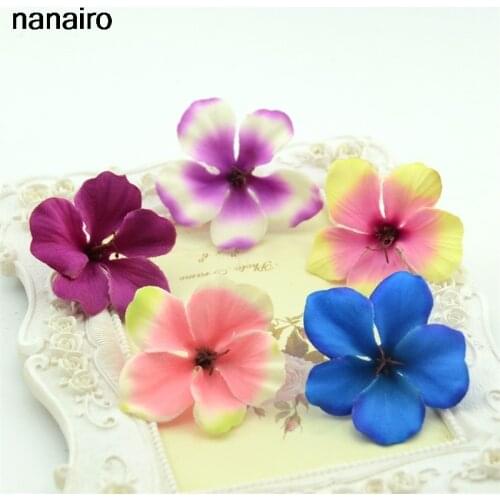 200pcs 5CM Silk Mini Artificial Flower Heads For Wedding Party Decoration DIY Scrapbook Handmade Wreath Craft Fake Flowers