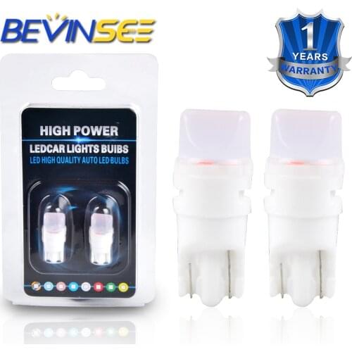 Bevinsee T10 W5W LED Lights Bulb On Car Parking Lights 3000K 6000K Auto Wedge Turn Side Bulbs Cars Interior Reading Dome Lamp