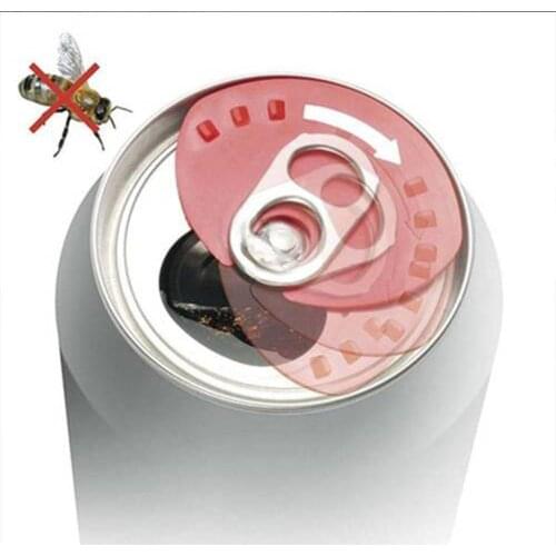 5 pcs Sealed Soda Can Cap Reusable Bottle Lid Beer PP Can Cover Can Top Lid Protector Barware Random Color