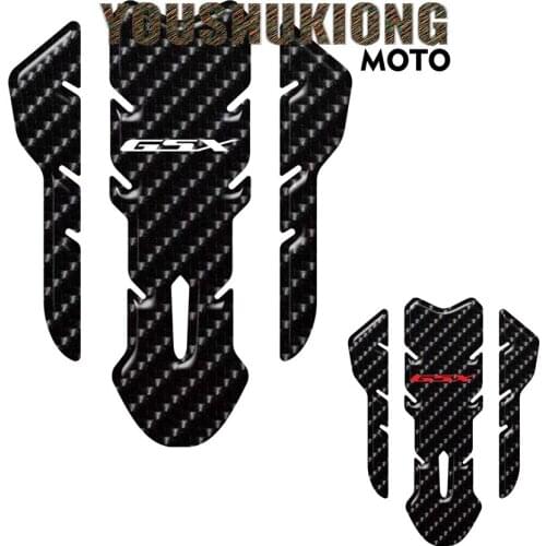 3D Carbon Fiber Fuel Tank Cover Cap Sticker For GSXR GSX-R 600 750 1000 GSX1300R SV1000 SV650 Racing Motorcycle Decal