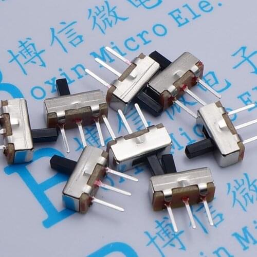 50PCS SS12D00 SS-12D00 SPDT toggle switch Interruptor on-off mini 1 Way 2 Band Slide Switch PCB Mount ROHS