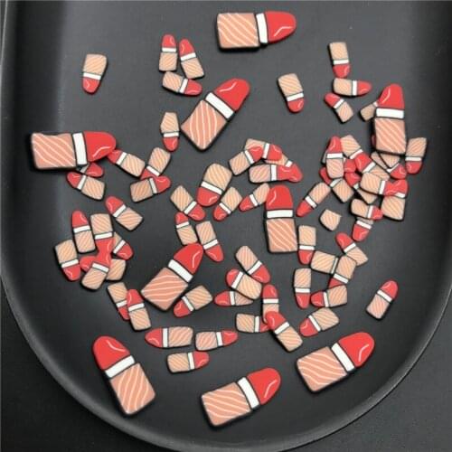 60g Lipstick Polymer Clay Slices Sprinkles for Kids Diy,Craft/Nail Art/Scrapbook Decoration,Filler Polymer Clay Embellishment