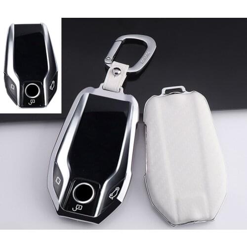 Zinc alloy Car Remote Key Case Cover Bag For BMW G30 G11 G05 G01 G02 F22 F30 F36 F10 F13 F01 F25 F26 F15 F16 F48 F39 Accessories
