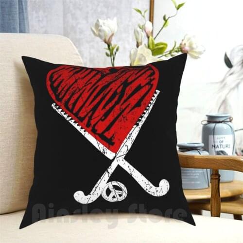 Field Hockey Lover Player I Love Hockey Girl Gift Feldhockey Pillow Case Printed Home Soft Throw Pillow Sports Field