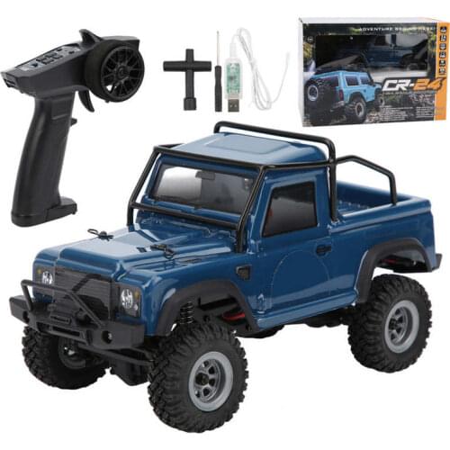 D1RC 1/24 Scale Mini Small Remote Control RC Car Simulation for RTR Model Car Dark Blue