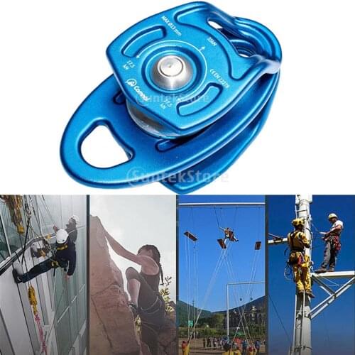 35KN Double Sheaves Pulley Ball Bearing for Rope Climbing Caving CE