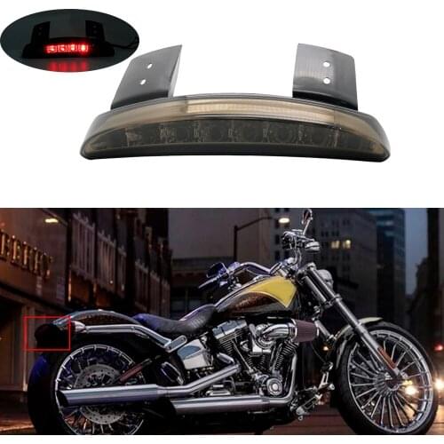 Smoke/Red Chopped Fender Edge Motorcycle 8 LED RED Stop Running Brake Rear Tail Light for Sportster XL 883N 1200N XL1200V