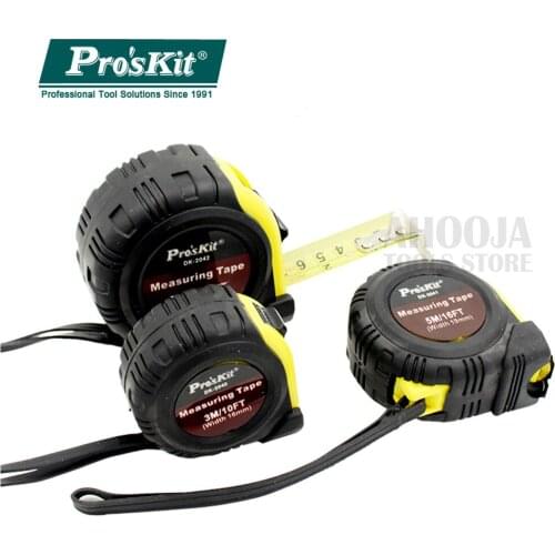 Proskit 3M/5M/7.5M Strong Magnetic Tape Measure Self Lock Tape Measures Distance Meter Anti-Skid Steel Band Tape Ruler Tools