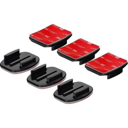 GoPro Original Helmet Adhesive Sticky Mounts Flat Curved 3M Mount Compatible with GoPro Hero 9, 8, 7, 6, 5, 4, Session, 3+, 3