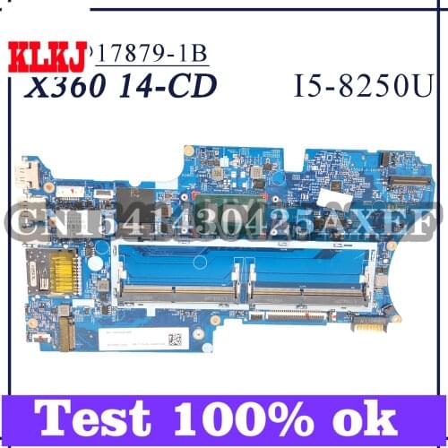 KLKJ 17879-1B Laptop Motherboard For HP Pavilion X360 14-CD Original Mainboard I5-8250U CPU GM L18163-601 L18163-001