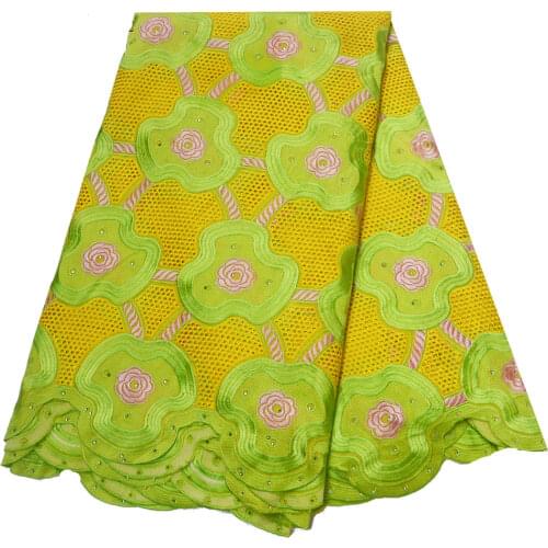 African 100% Cotton Lace Fabric 2020 High Quality Lace Material In Switzerland Embroidery Swiss Voile Lace Fabric CLP-431