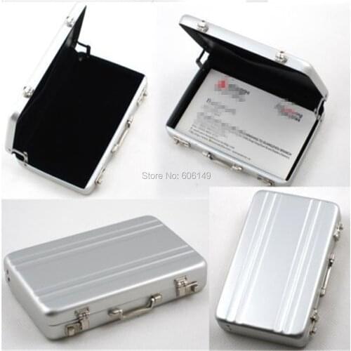 Metal Password Briefcase Business Card Bank Card ID Card Credit Card Holder Case Name Card Storage Organizer Wholesale