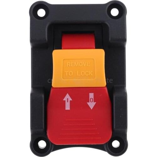 OOTDTY Safety Locking Switch Double Throw Function 127V 18/15A for Table Saw Machine