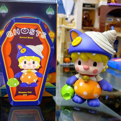 Original Little Sweet Bean Halloween Series Blind Box Toys Model Style Cute Anime Figure Gift Surprise Box
