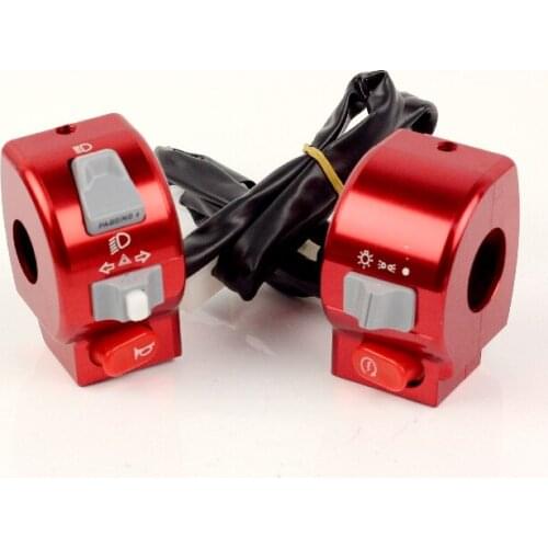 Electric Motorcycle Scooter Switch Assembly Cnc Aluminum Alloy 22mm Aluminum alloy CNC switch assembly free shipping