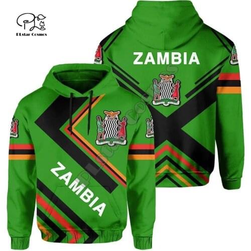 PLstar Cosmos Newest Africa Zambia Country Flag Tribe Culture Tattoo Pullover 3DPrint Men/Women Harajuku Autumn Funny Hoodies 14