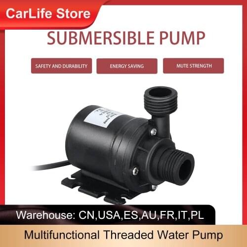 Professional Ultra Quiet Mini DC 12V Lift 5M 800L/H Solar Brushless Motor Water Circulation Multifunctional Threaded Water Pump