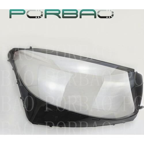 4Dors Headlight Transparent Glass Lens Cover For W253 GLC GLC200 GLC260 GLC300 GLC430 16-18 Headlamp Clear Shell Replacement DIY