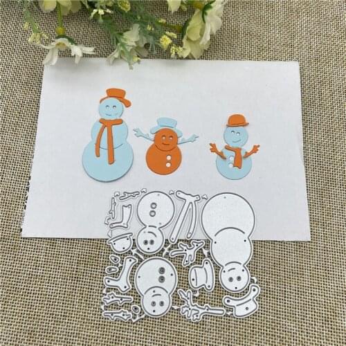 Christmas snowman Metal Cutting die keychain shaker Heart Paper Key Chain Scrapbook Paper Craft Card Punch Art Knife Cutter