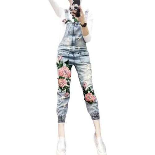 Vintage Sleeveless Backless Casual Loose Overalls Autumn Overalls Women Denim Jumpsuit Washed Fashion Femme Pocket Jumpsuits