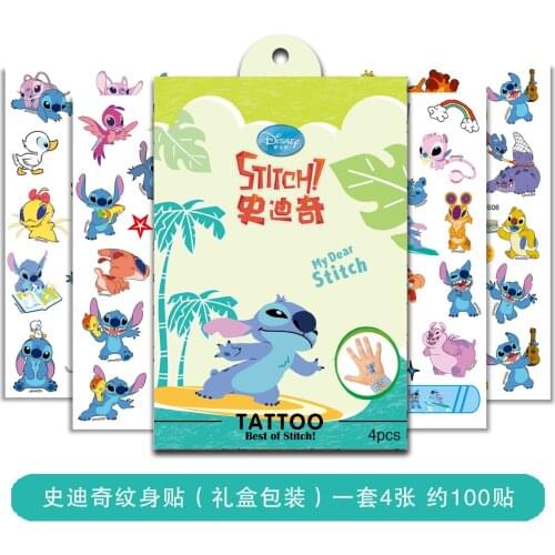 Disney girls frozen princess Temporary Tattoo Body Art Flash Tattoo boys Stickers Stitch Waterproof Styling Sticker