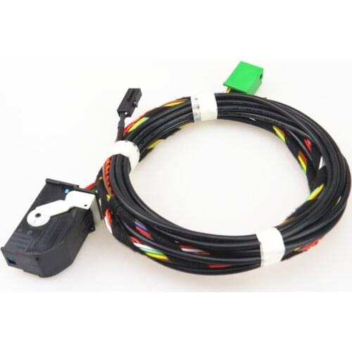 AZQFZ Car Bluetooth Module Plug Wire Harness Cable For VW Scirocco Tiguan Touran T5 Polo Eos CC Golf GTI MK5 MK6 1K8 035 730D