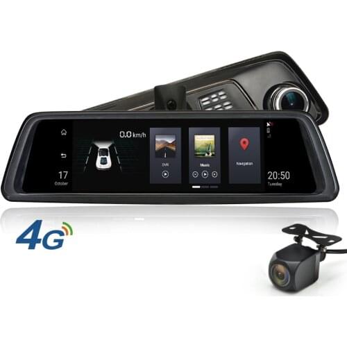 10 Inch 4G Android Car DVR 1080P Video Camera GPS Navigation ADAS Full HD Camcorder Bluetooth WiFi Dual lens Dashcam