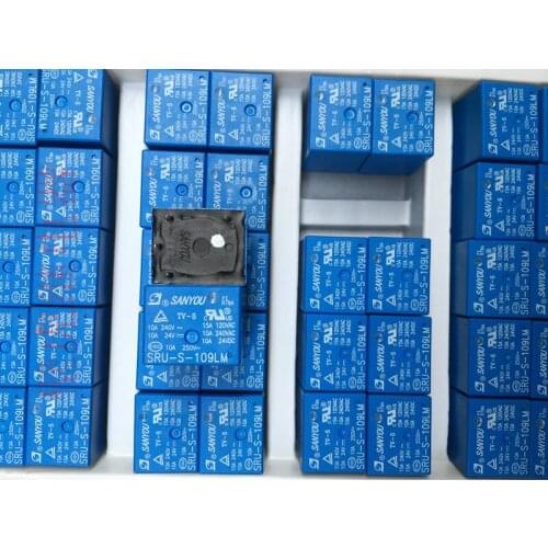 Free shipping lot (10 pieces/lot) SANYOU SRU-S-109LM 10A 9VDC 4PINS Power Relay original New