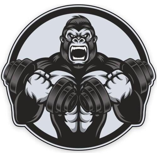 Body Building Gorilla Sticker Plane Extreme