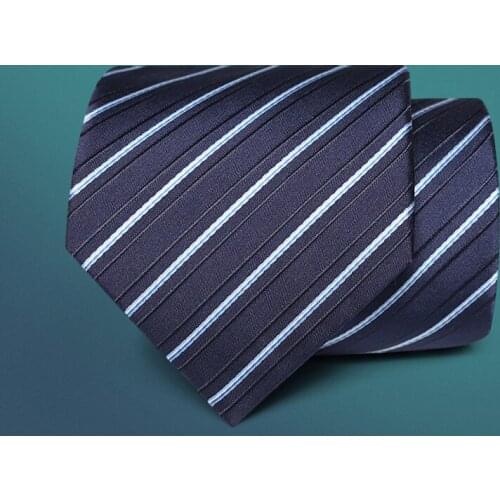 Brand Men Accessories 2018 Fashion England Style men zip neck ties formal suit ties for men business men ties stripes ties 8cm