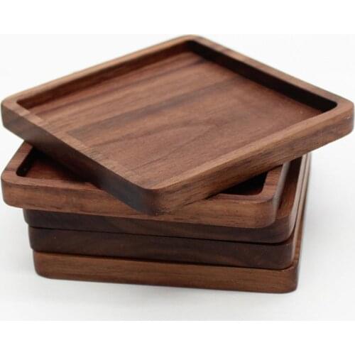 Wooden Cup Mat Heat Insulation Tea Coasters Cup Holder Pads for Coffee Hot Drinks