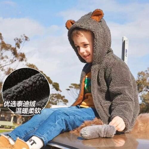 European Style Kids for Girl and Boy Long Sleeve Hooded Children Parkas Baby Girl Clothes