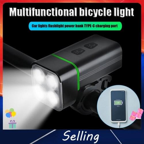 Jumpingfish 2000 Lumens Bicycle Headlight 5200mAh as Power Bank USB Chargeable Bike Light Front IPX5 Waterproof MTB Bike light