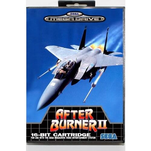 New Arrival 16 bit Sega MD game Cartridge with Retail box - After Burner 2 game card for Megadrive Genesis system
