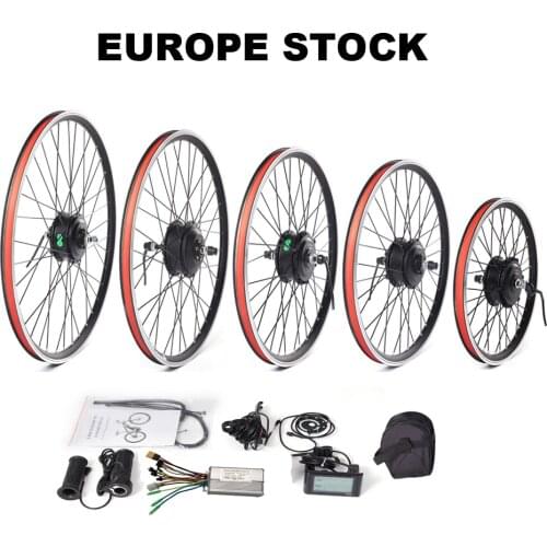20-35km/h Easy to Install Disc/ V Brake Compatible Electric Bike 36V 500W Gear Hub Motor Front Rear Wheel Ebike Conversion Kit