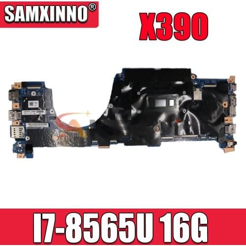 For Lenovo ThinkPad X390 Laptop Motherboard LBB-1 MB 18729-1 with CPU I7-8565U16G FRU 02HM794 100% Fully Tested