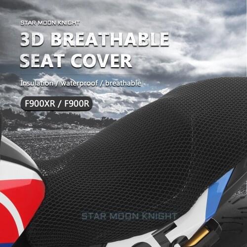 Motorcycle Anti-Slip 3D Mesh Fabric Seat Cover Breathable Waterproof Seat Covers Cushion For BMW F900XR F900R F 900 XR F900 R
